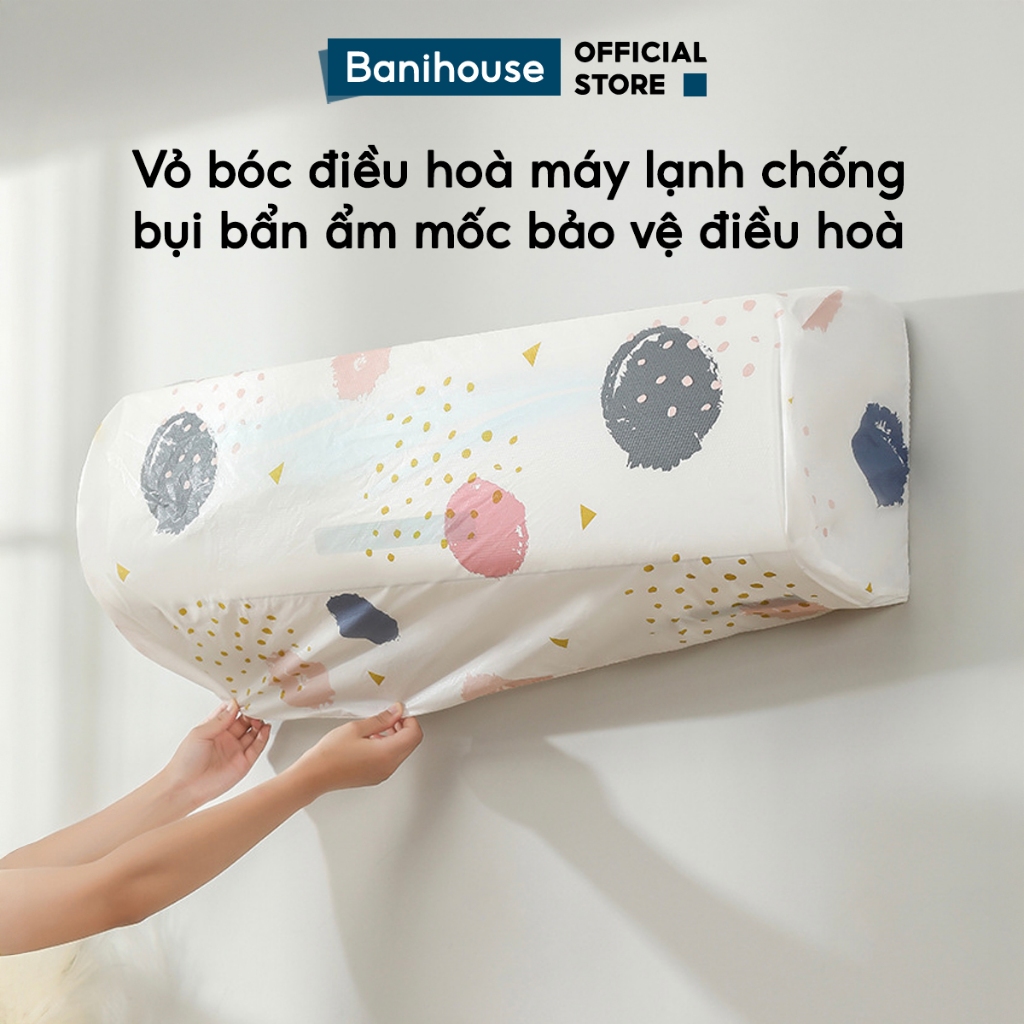 Vỏ Bọc Điều Hoà Máy Lạnh Chống Bụi Bẩn Ấm Móc Túi Vải Bảo Vệ Máy Lạnh Điều Hoà Chống Thấm Bo Chun
