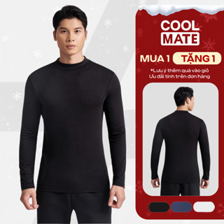   SALE TẾT-MUA 1 TẶNG 1 Áo giữ nhiệt Nam ExWarm Cổ trung mềm mịn co giãn giữ ấm tốt chống nhăn Coolmate 