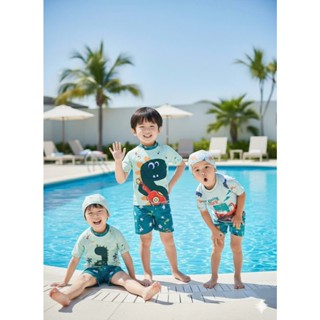 Bộ Đồ Bơi Rời Thân Hãng Dollar Kids Hoạ Tiết KHùng Long Đáng Yêu Cho Bé