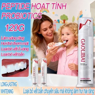Kem đánh răng Nano Bạc GAOLIBAI đánh bai mảng bám,trắng răng, Loại bỏ hơi thở hôi hiệu quả 120g