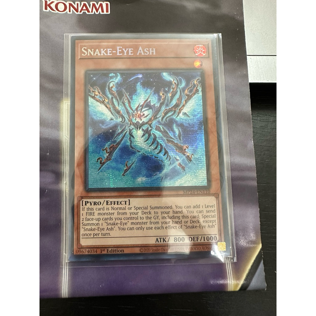 Thẻ bài Yugioh Snake-Eye ASH (Prismatic SCR) (Real Card)