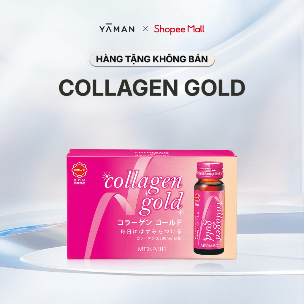 [QUÀ TẶNG KHÔNG BÁN] Collagen peptide dạng nước Menard Collagen Gold hỗ trợ chống lão hóa 10 chai x 