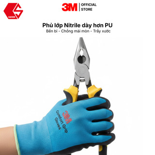 Găng tay đa dụng 3M, NBR (màu xanh dương, xám)