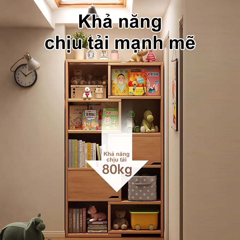 ALVIN Kệ sách tủ gỗTiết kiệm không gian thân thiện với môi trường và an toàn | BigBuy360 - bigbuy360.vn