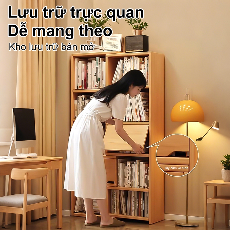 ALVIN Kệ sách tủ gỗTiết kiệm không gian thân thiện với môi trường và an toàn | BigBuy360 - bigbuy360.vn