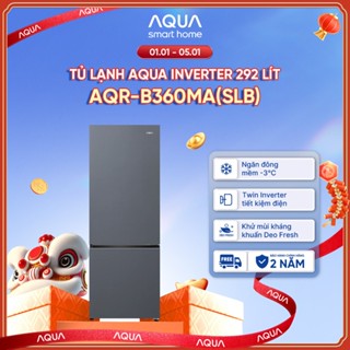  Freeship toàn quốc - Tủ lạnh ngăn đông dưới Aqua 292L AQR-B360MA SLB  - Bảo hành chính hãng trong 2 năm 