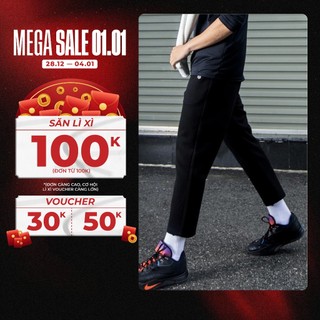  Quần dài lửng nỉ thể thao FLEECE ICON ống suông co giãn thoải mái hạn chế nhăn - Redikick 