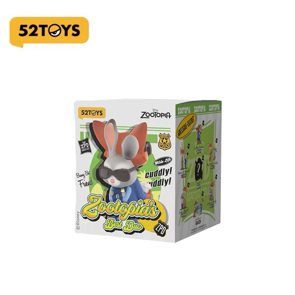 Hộp Mù Tượng Nhỏ Zootopia Partners Chính Hãng 52Toy Hàng oder QC Cao Cấp