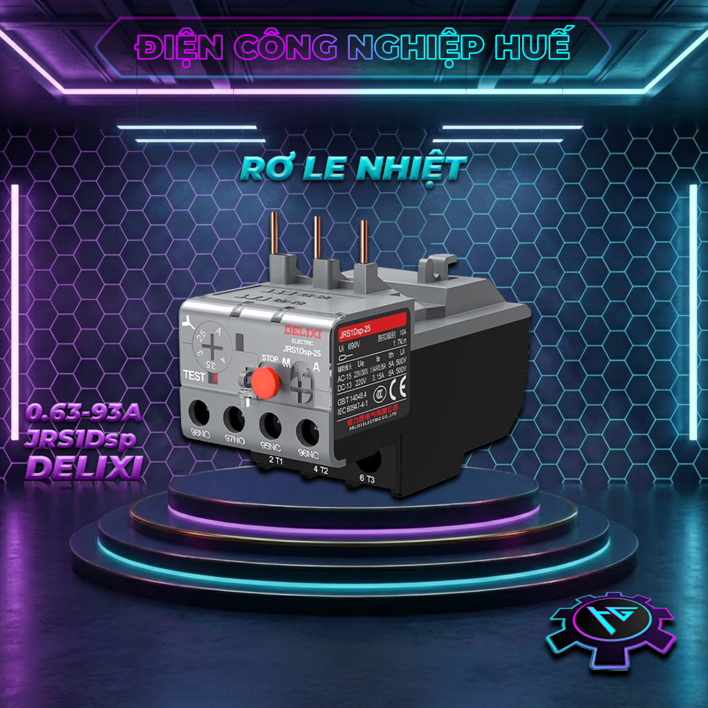 Mở rộng  Rơ le nhiệt Delixi JRS1Dsp (0.63 – 93A)