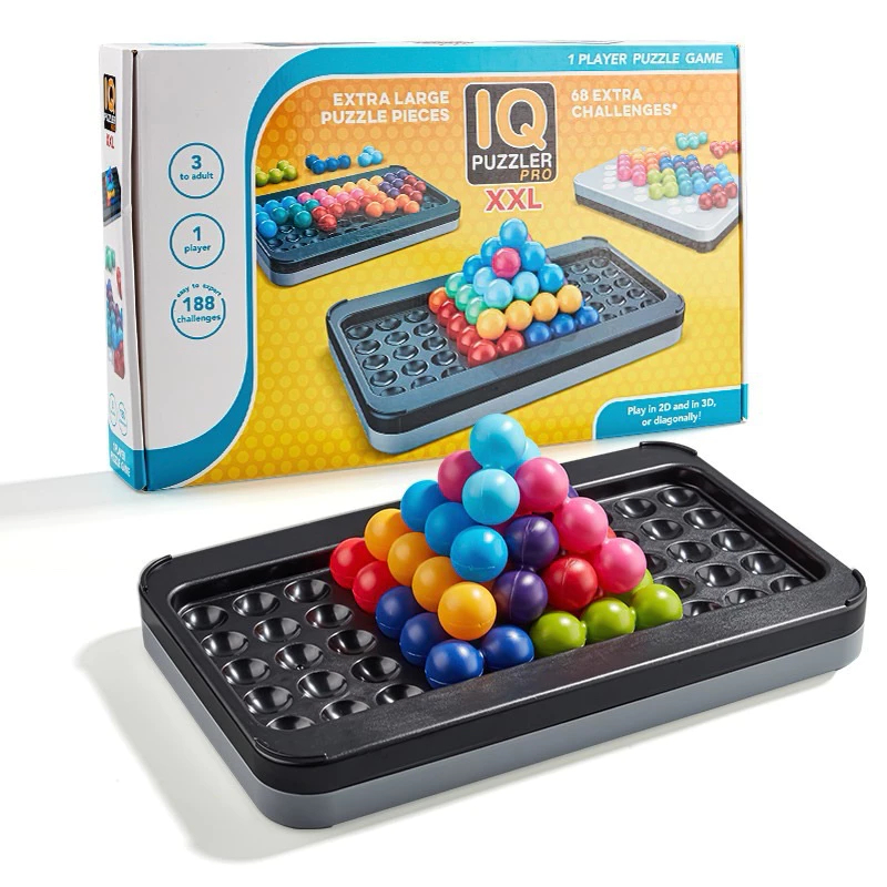 Đồ chơi trí tuệ thử thách IQ smart games 120 thử thách từ dễ tới khó giúp bé phát triển tư duy