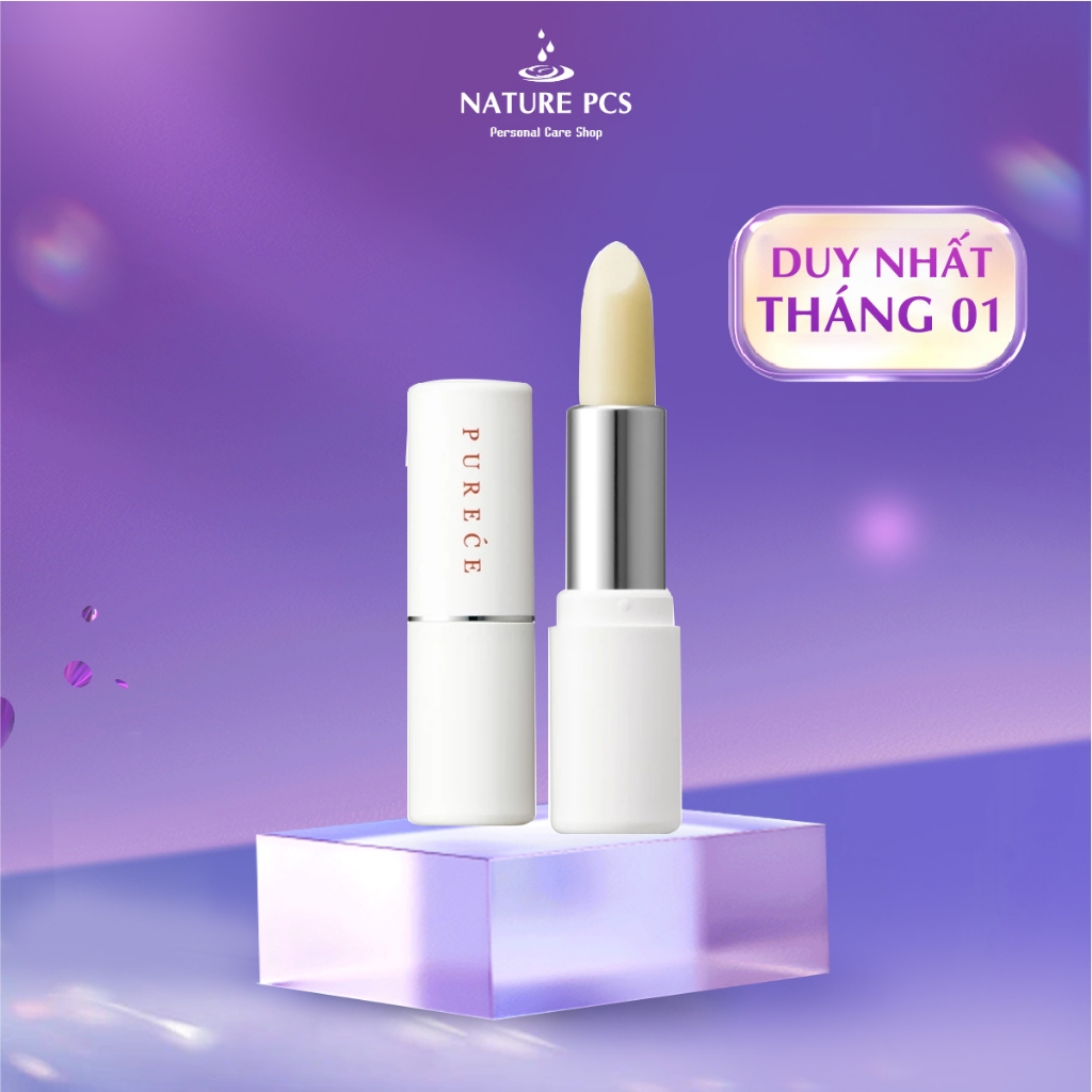 Son dưỡng ẩm chống nhăn Naris Medicated Purece Lip Care Stick 3g