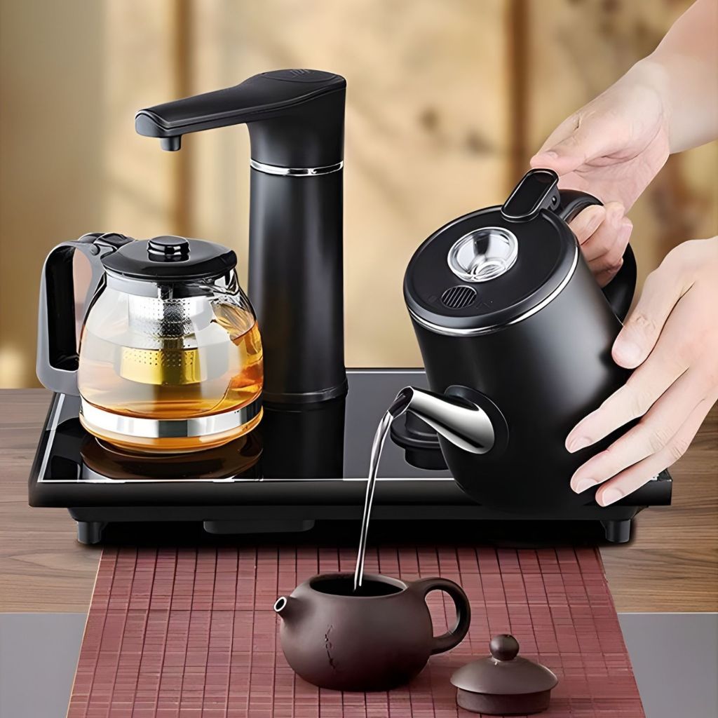 Bộ ấm siêu tốc tự động - tự động cấp nước, tự động đun sôi, tự động ngắt, cảm ứng đa dụng [Bảo Hành 12 Tháng]