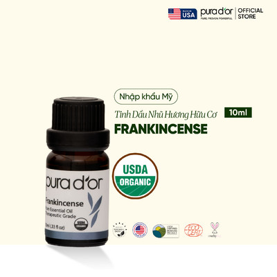 [GWP] Tinh Dầu Nhũ Hương Hữu Cơ PURA D’OR Therapeutic Grade Frankincense Essential Oil 10ML