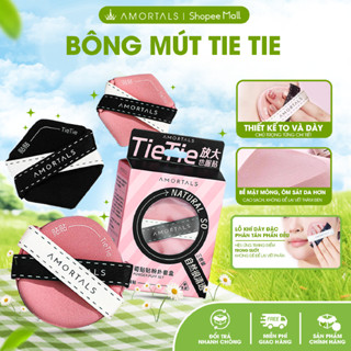  《Amortals Vietnam》Bộ 3 Mút Trang Điểm AMORTALS Pink & Black   TieTie  tán kem nền cushion tiện lợi 