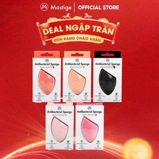   MỚI  Bông mút tán nền kháng khuẩn Mastige - Mút trứng trang điểm ướt và khô đa năng giảm hút nền không latex 