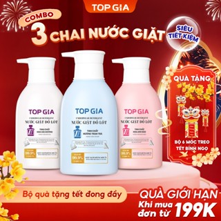  Nước Giặt Đồ Lót Sinh Học TopGia Khử Mùi Kháng Khuẩn 99% An Toàn Với Da Nhạy Cảm Chai 520ml 