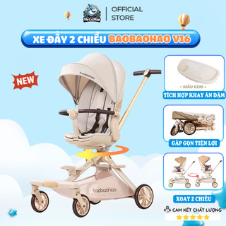  Xe Đẩy Cho Bé Baobaohao V16-C Chính Hãng Xe Đẩy Gấp Gọn Xoay 2 Chiều Tiện Lợi Giảm Rung Lắc Tối Đa 