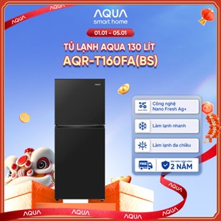   SALE SỐC  Tủ lạnh AQUA 130 lít ngăn đá trên AQR-T160FA BS  - Freeship toàn quốc - Bảo hành 2 năm 