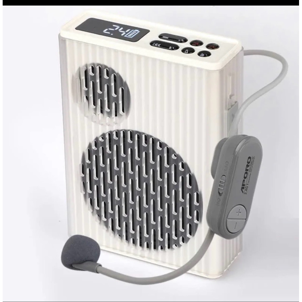 Loa Trợ Giảng Ko Dây Aporo T58 - Mic ko Dây cài Đầu - pin 9.000 mha