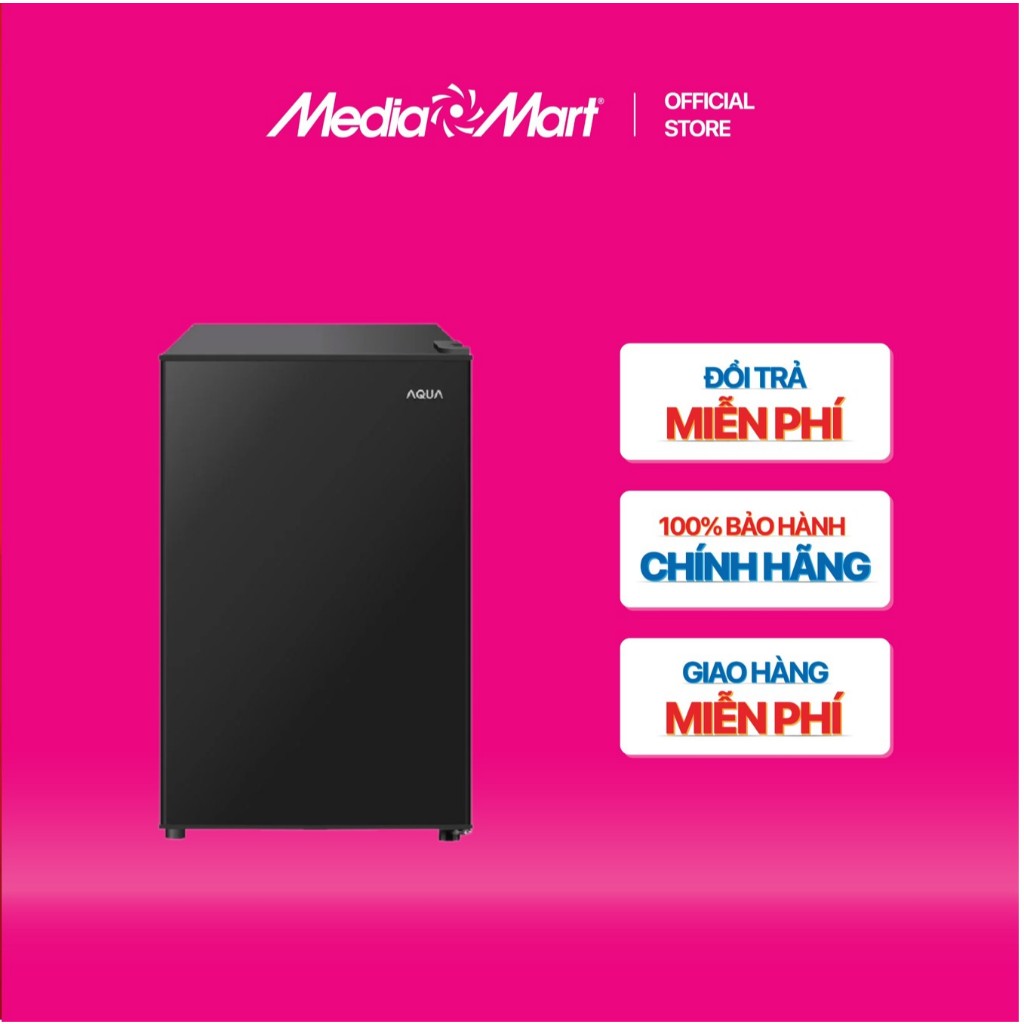 [MEDIAMART] - Tủ lạnh Aqua 90 lít AQR-D100FA(BS) - FREESHIP,Bảohànhchínhhãng