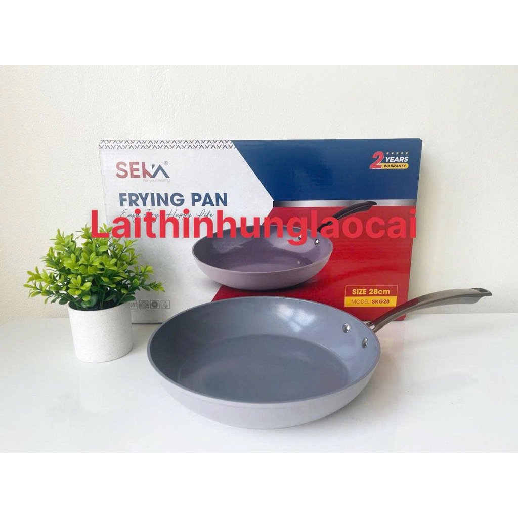 Chảo chống dính Seka-SK-G28- chất liệu nhôm phủ chống dính gốm