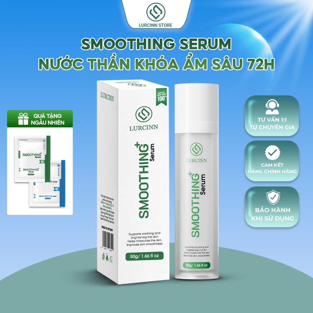 Serum Lurcinn – Dưỡng Ẩm Sâu, Giữ Da Mềm Mại 72H [Tặng Serum Khóa Ẩm]