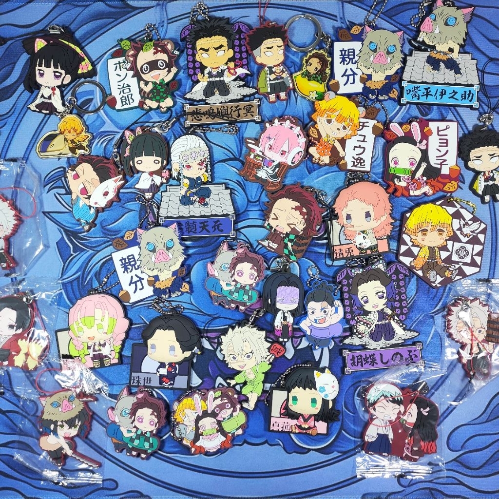 Mốc Khóa, Mốc Điện Thoại Kimetsu No Yaiba Chính Hãng Chất Liệu Nhựa Dẻo Bandai