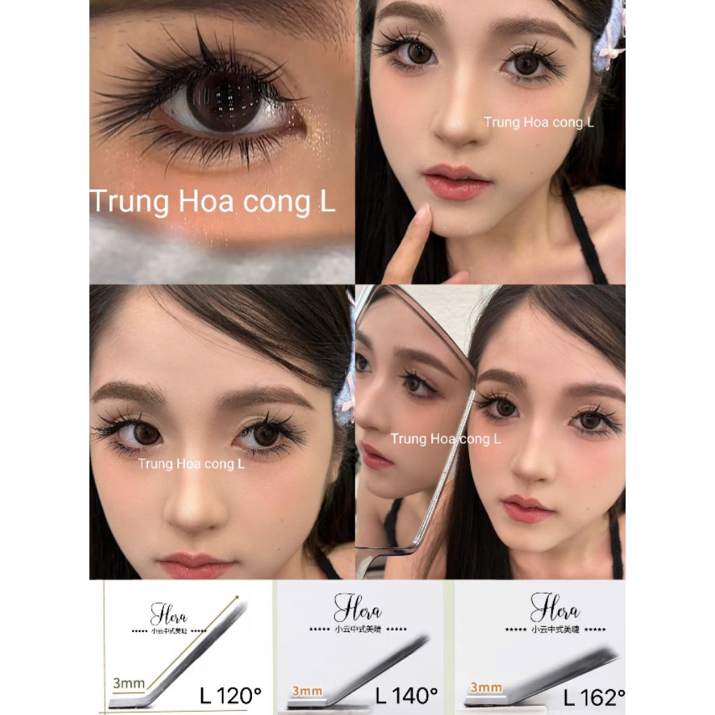 Mi Trung hoa hera 0.07 .Độ cong L baby,L120°,L140°,L162°,LD 0.07