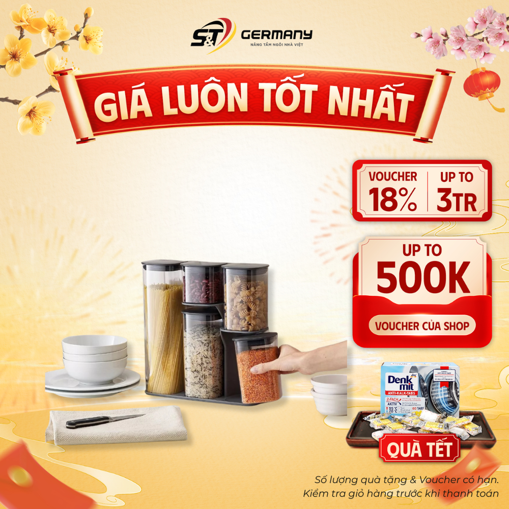 Set 5 hộp nhựa đựng thực phẩm khô Joseph Joseph 81071  GermanySnT 510018