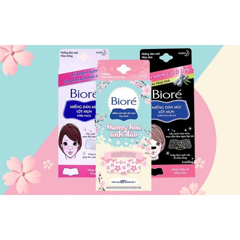🎀 Miếng dán Mũi Lột Mụn Biore Nhật Bản 👧