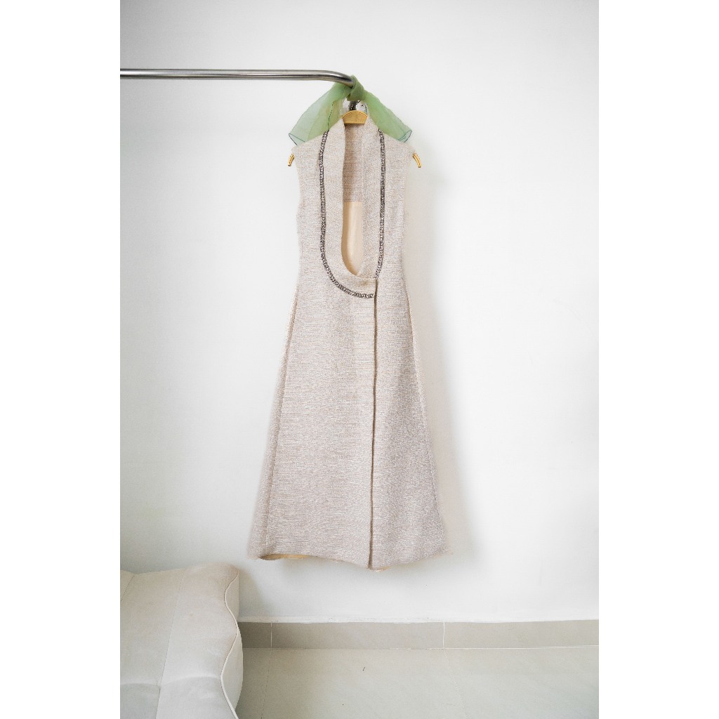 Bloom | Áo khoác Gile Dạ Tweed dáng dài ôm tôn dáng, chất dày may kèm lót lụa cao cấp - HÀNG VN Thiế