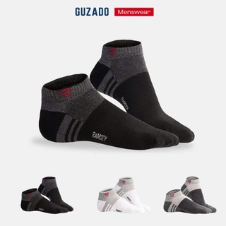 COMBO 10 Đôi Tất Nam Basic GUZADO Mẫu Cổ Ngắn Thoáng Khí Thấm Hút Khử Mùi Cực Tốt CB10GTN01