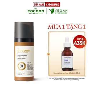  Kem chống nắng bí đao Cocoon 50ml quang phổ rộng - VEGAN - Mỹ phẩm thuần chay 