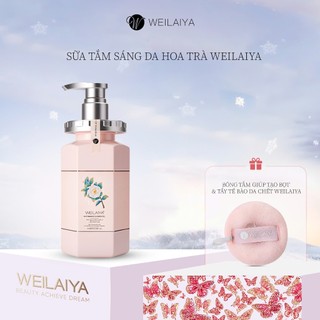  Sữa tắm trắng da làm sạch da toàn thân Niacinamide Weilaiya thơm lâu phù hợp cho mọi loại da 450ml 