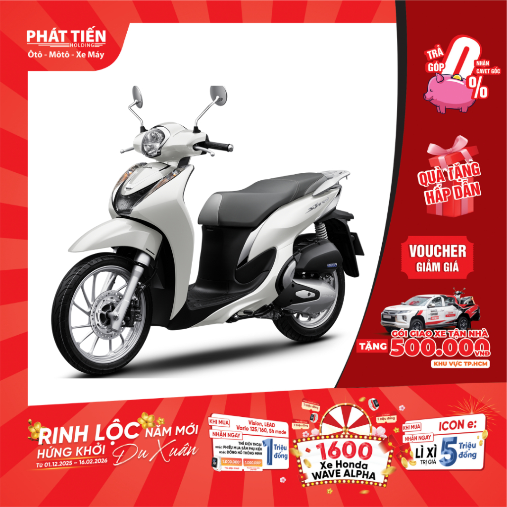 Xe máy Honda SH Mode Tiêu Chuẩn 2024 Phanh CBS