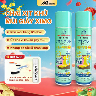  Bình xịt khử mùi hôi chân khử mùi giày Ximo 300ml Xịt khử mùi giày ngăn mồ hôi công nghệ bạc AG+ 