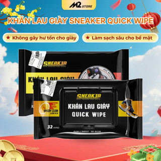  Khăn lau giày sạch nhanh Quick Wipe Sneak3r công nghệ Oxi Aciton Khăn lau giày hương hoa hồng 