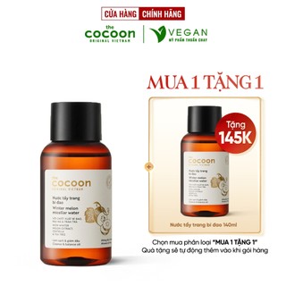  Nước tẩy trang bí đao cocoon 140ml thuần chay - VEGAN Mỹ phẩm thuần chay 