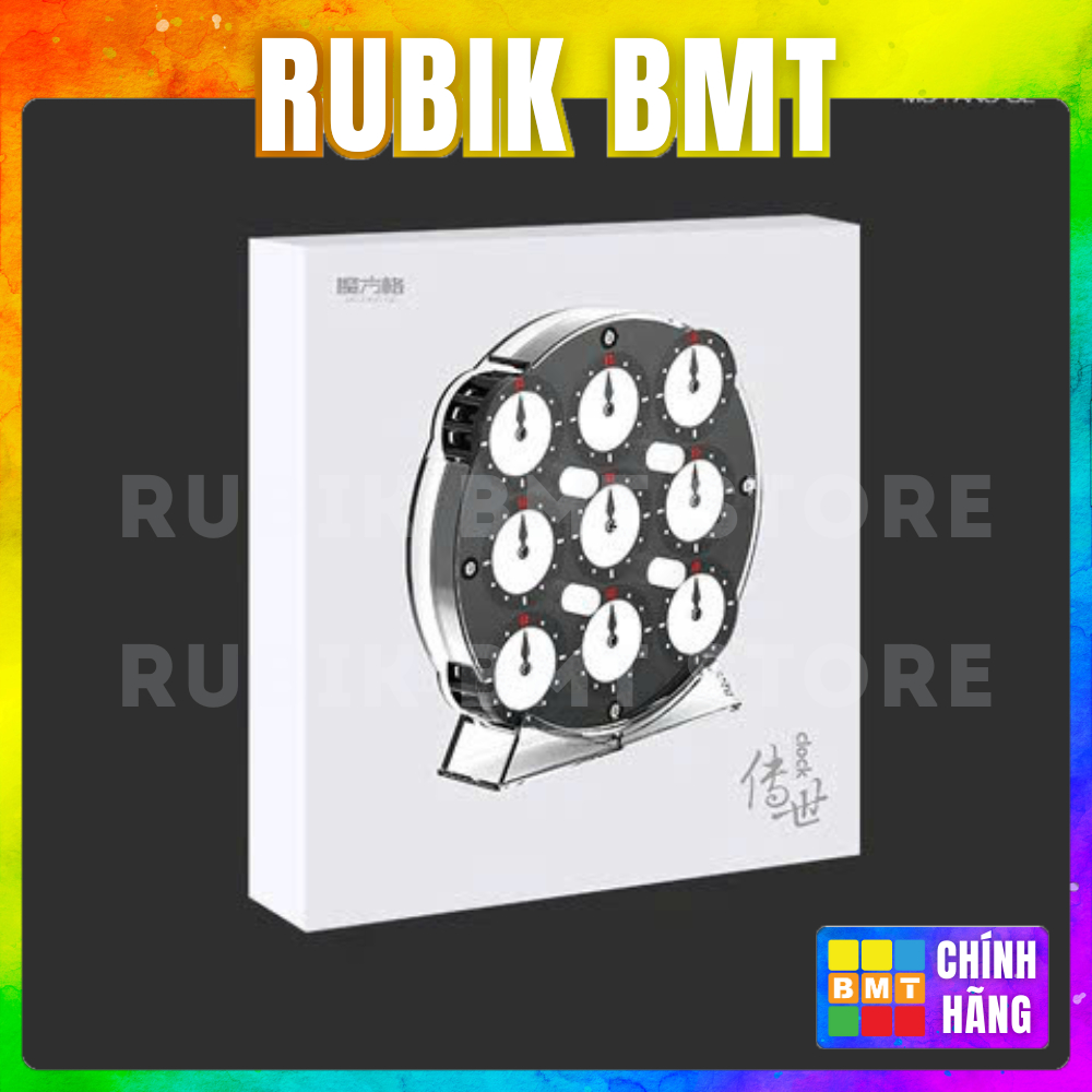 Rubik Qiyi Clock Có Nam Châm - Rubic Biến Thể Đồng Hồ Cao Cấp- Đồ Chơi Trí Tuệ- RUBIK BMT