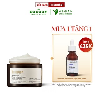  Bigsize - Thạch Bí Đao Cocoon kem dưỡng Cấp Ẩm cho da dầu mụn 100ml VEGAN Mỹ phẩm thuần chay 