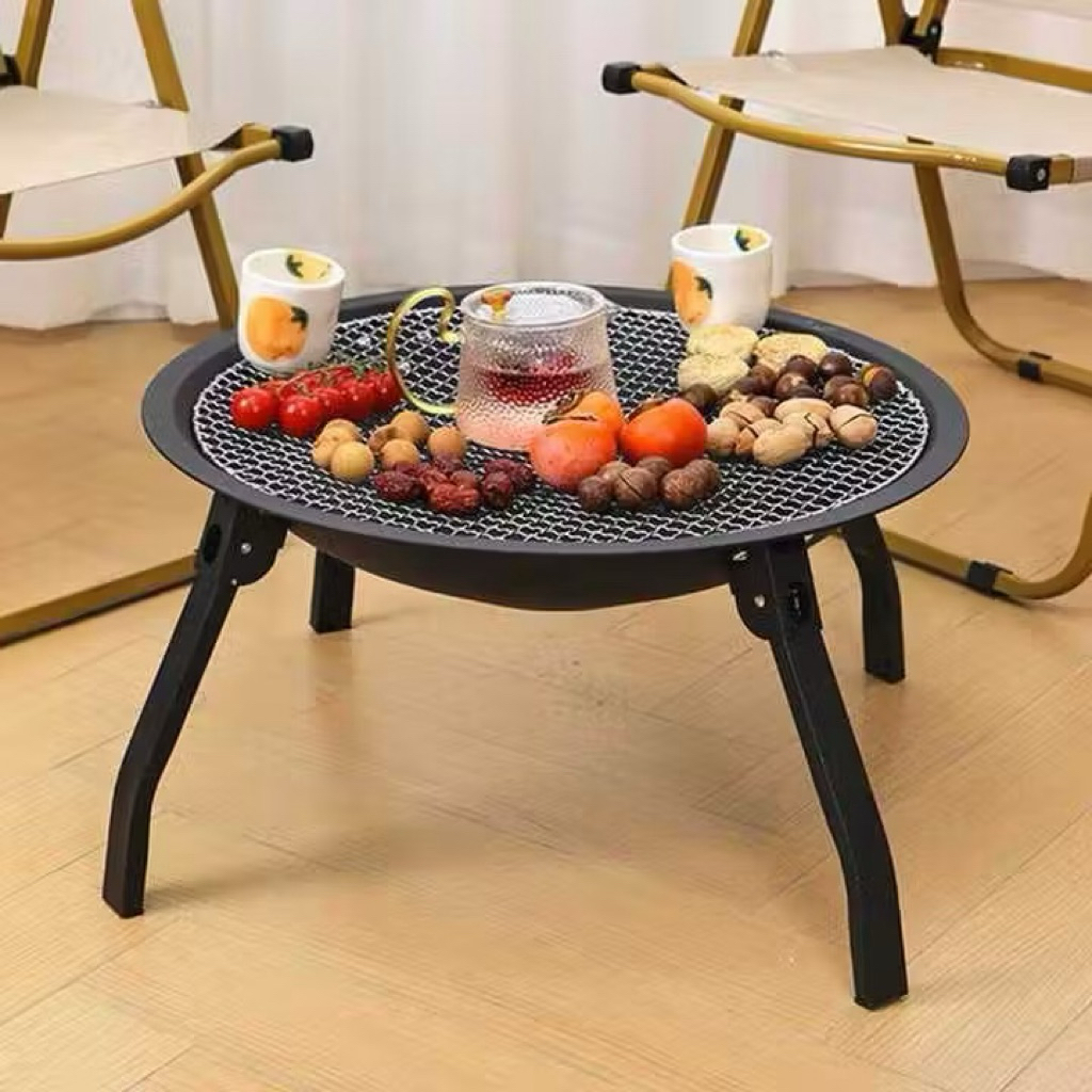 Bếp nướng than hoa 3 trong 1 Bếp nướng gấp gọn, sử dụng dã ngoại, sử dụng trong nhà