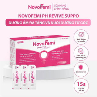 Viên đặt Novofemi hồng HÀNG CHÍNH HÃNG(Viên đặt để khôi phục cân bằng pH, nuôi dưỡng lợi khuẩn,hỗ trợ điều trị sau viêm)
