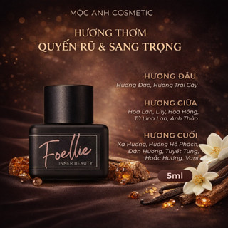 [CHE TÊN] Nước hoa vùng kín Foellie đen hương hoa hồng đen hương thơm tươi mát cuốn hút quyến rũ cho nữ