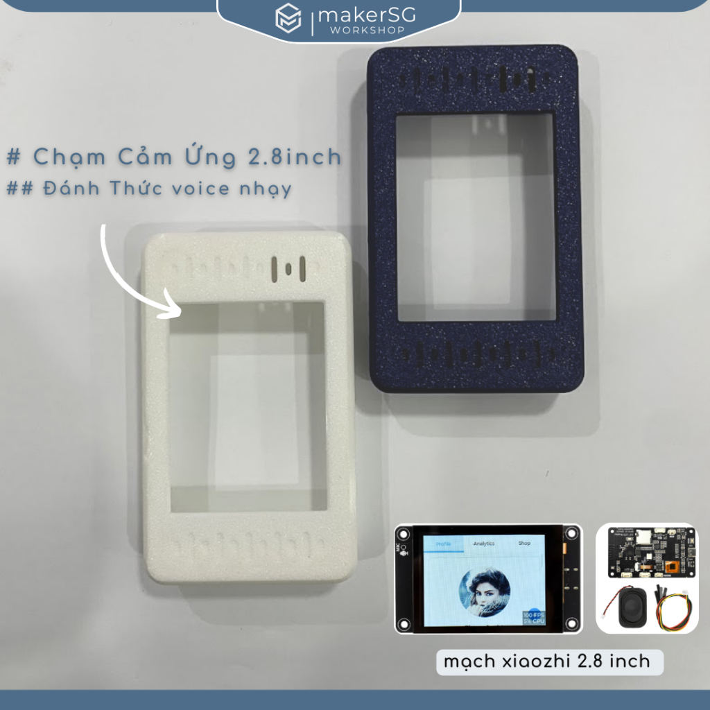 Hộp nhựa in3D cầm tay cho mạch ESP32 S3 màn hình 2.8 inch | Chatbot AI xiaozhi | GIÁ SỈ