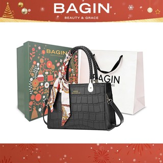  BAGIN Túi Đeo Vai Đa Thanh Lịch Cao Cấp Có logo - Tặng Đây Đeo Vai Khăn Lụa 