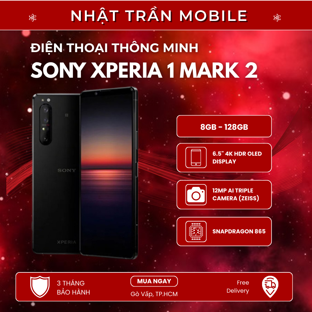 Điện Thoại Sony Xperia 1 Mark 2 (8GB - 128GB) Camera Đẹp, Snapdragon 865, Máy Mạnh Dùng Mượt