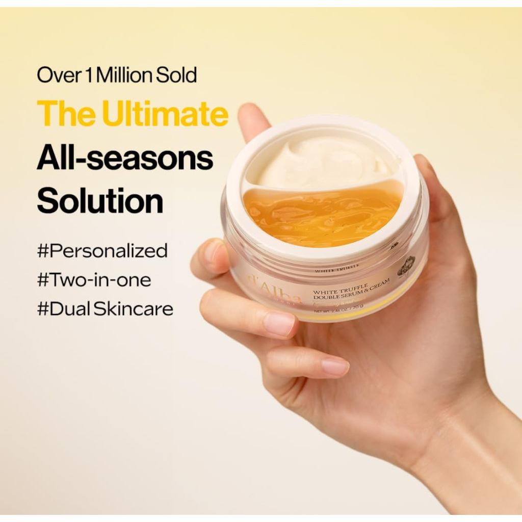 [ D'ALBA ] KEM DƯỠNG 2IN1 SERUM 2 NGĂN WHITE TRUFFLE 70G COD