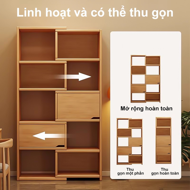 ALVIN Kệ sách tủ gỗTiết kiệm không gian thân thiện với môi trường và an toàn | BigBuy360 - bigbuy360.vn