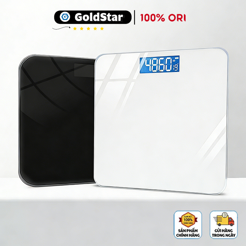 GOLDSTAR Cân Điện Tửsức khỏe Màn Hình Led Kính Cường Lực Bền Bỉ Cân Gia