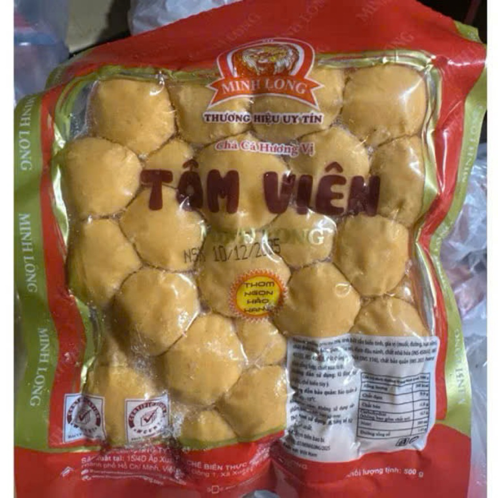 CHẢ CÁ HƯƠNG VỊ TÔM VIÊN MINH LONG 500G
